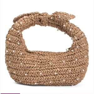 Haute Hippie Style Shoulder Bag w/Pearl detail